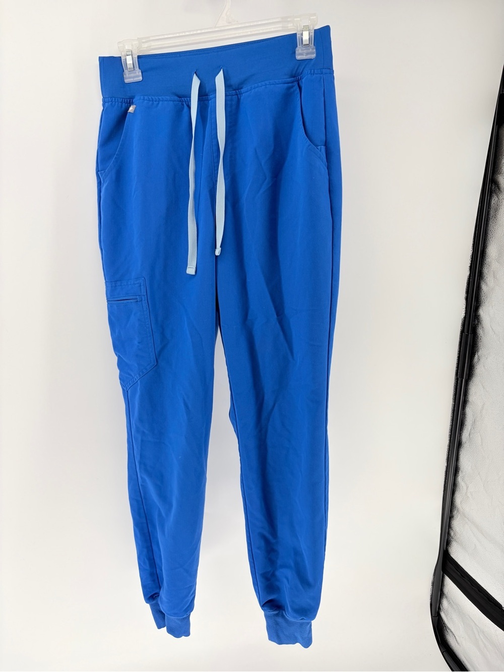 Figs High Waist Zamora Jogger Scrubs Blue Sz S PO 3389